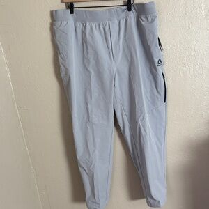 Reebok Men's Ascent Woven Jogger Pants 3X Sleet Gray NWT